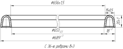 Манжета поршня 45.129